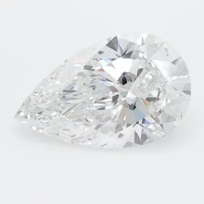 1.58ct D VVS2 Rare Carat Ideal Cut Pear Lab Grown Diamond