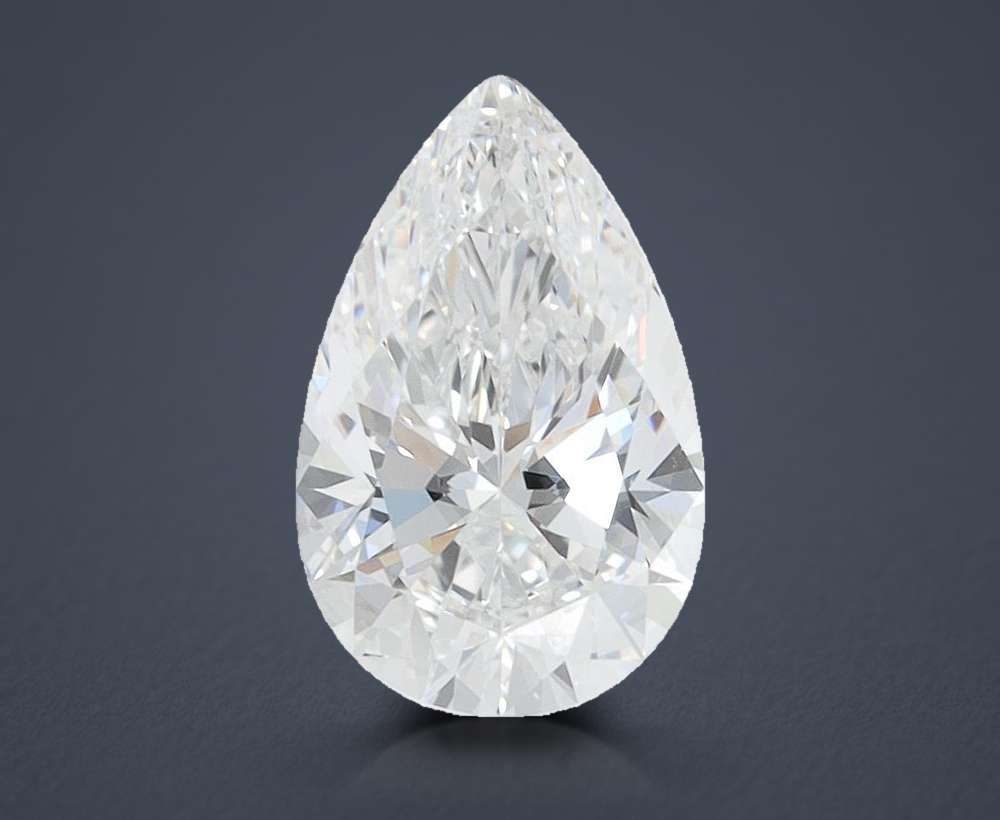 1.58ct D VVS2 Rare Carat Ideal Cut Pear Lab Grown Diamond