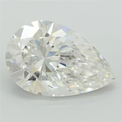 3.26ct E VS1 Rare Carat Ideal Cut Pear Lab Grown Diamond