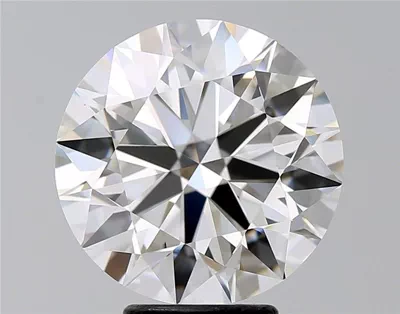 5.05ct F VS1 Rare Carat Ideal Cut Round Diamond