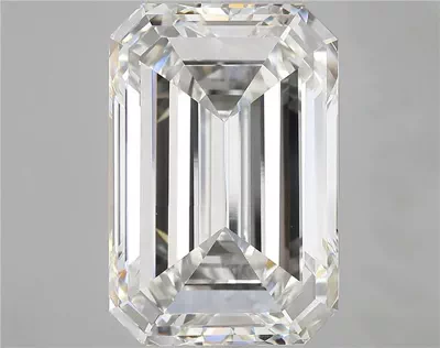 17.88ct F VVS2 Very Good Cut Emerald Lab Grown Diamond
