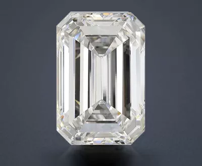 17.88ct F VVS2 Very Good Cut Emerald Lab Grown Diamond