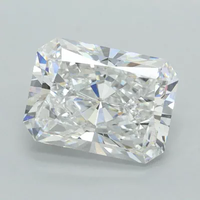 2.54ct D VVS1 Rare Carat Ideal Cut Radiant Lab Grown Diamond