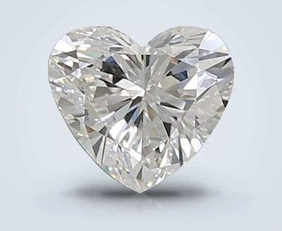 0.95ct D VVS2 Rare Carat Ideal Cut Heart Lab Grown Diamond