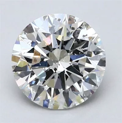 2.21ct I SI2 Rare Carat Ideal Cut Round Diamond