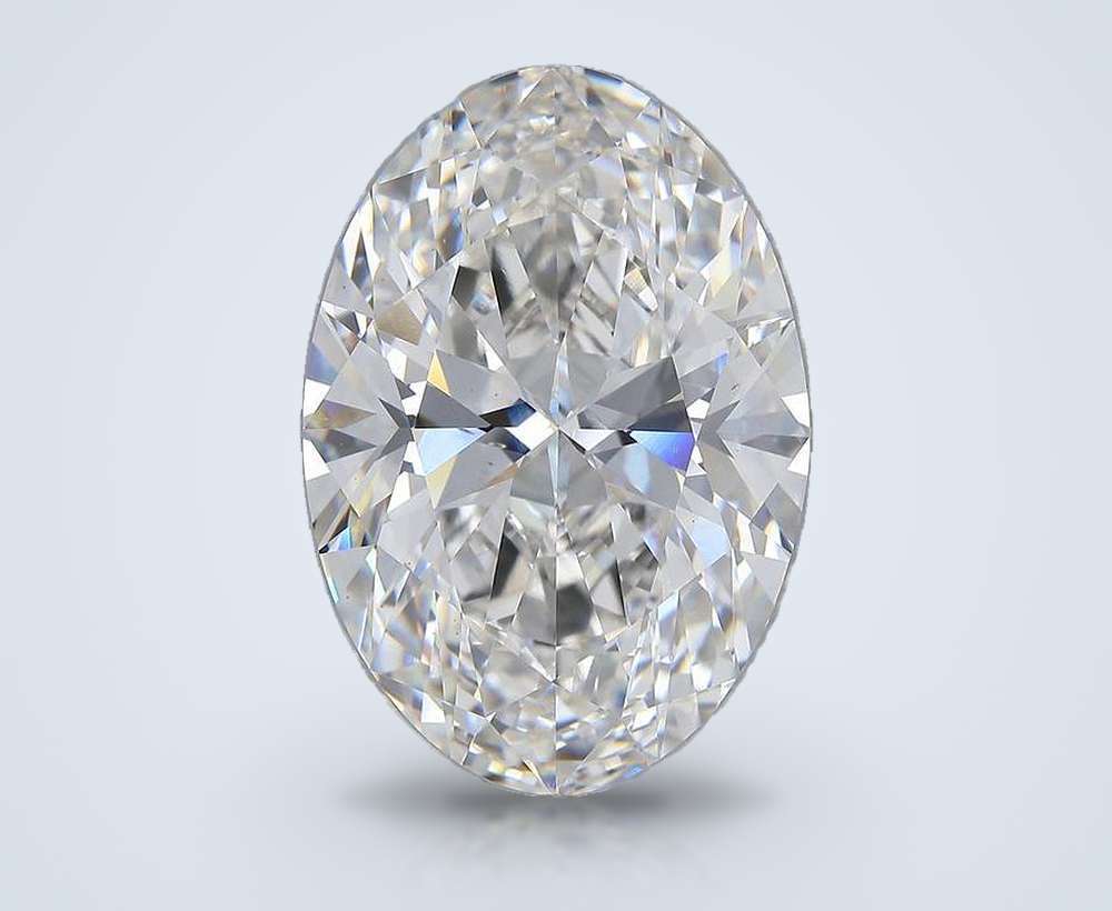 21.37ct F VS2 Rare Carat Ideal Cut Oval Lab Grown Diamond