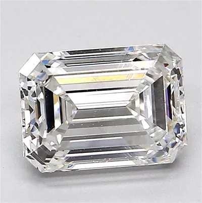 2.02ct F VS2 Rare Carat Ideal Cut Emerald Diamond