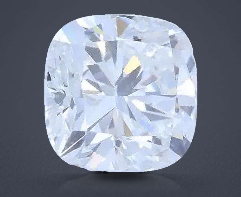 2.54ct F VS2 Very Good Cut Cushion Lab Grown Diamond