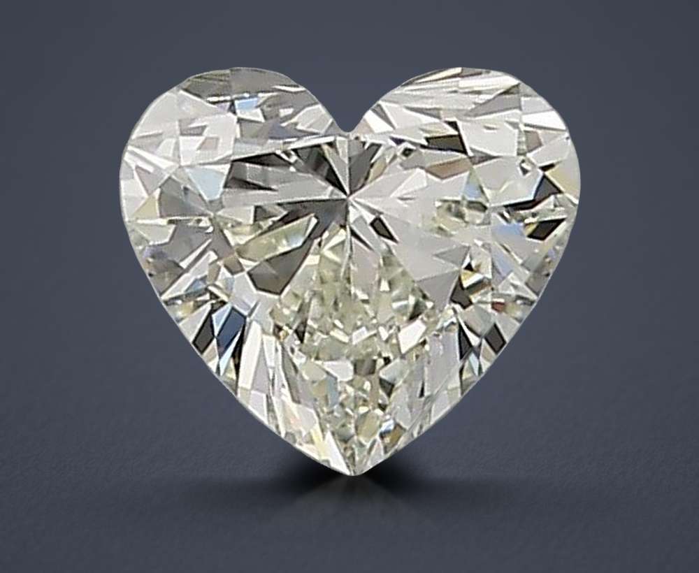 0.52ct K IF Rare Carat Ideal Cut Heart Diamond