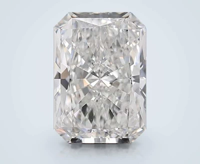4.05ct F SI1 Rare Carat Ideal Cut Radiant Diamond