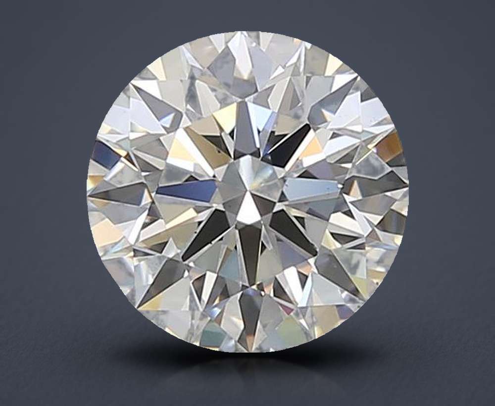 2.09ct E VS2 Rare Carat Ideal Cut Round Lab Grown Diamond