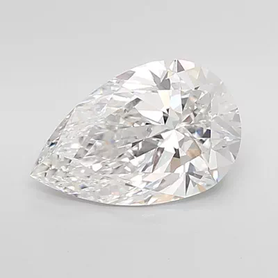 3.03ct E VS1 Rare Carat Ideal Cut Pear Lab Grown Diamond