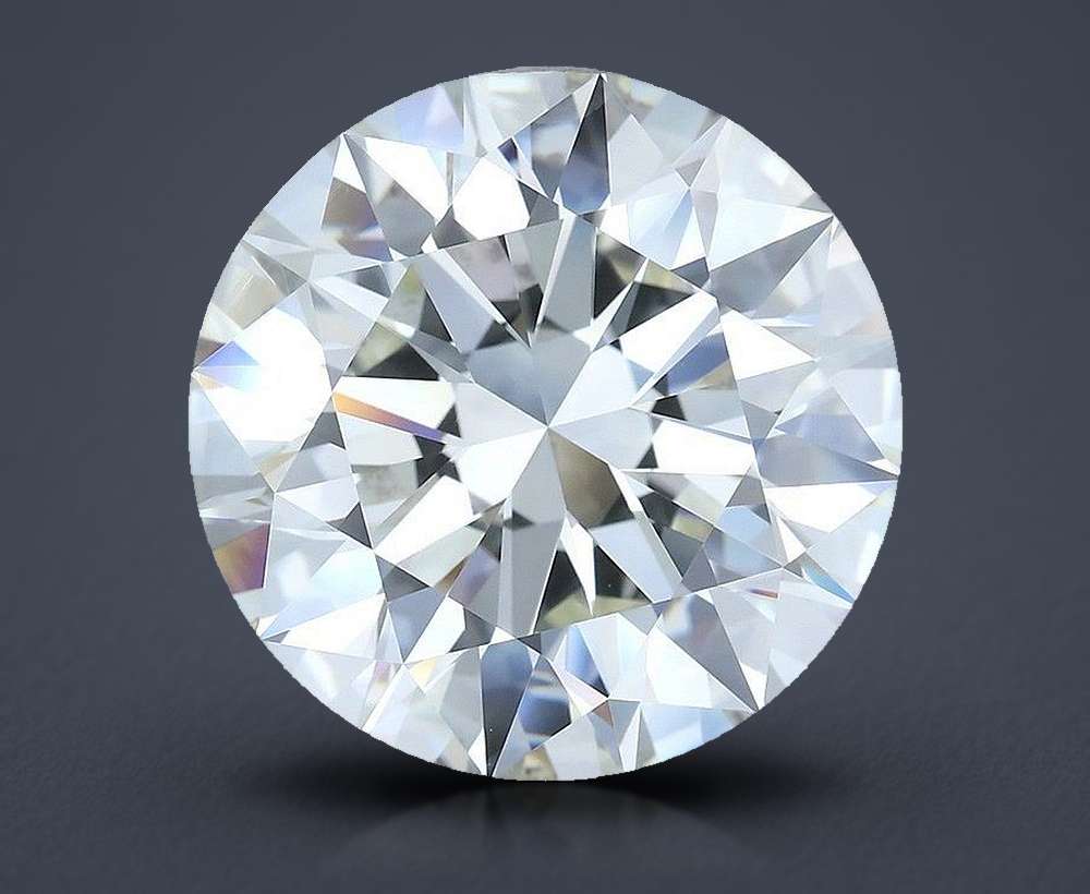 7.05ct I VVS2 Rare Carat Ideal Cut Round Diamond