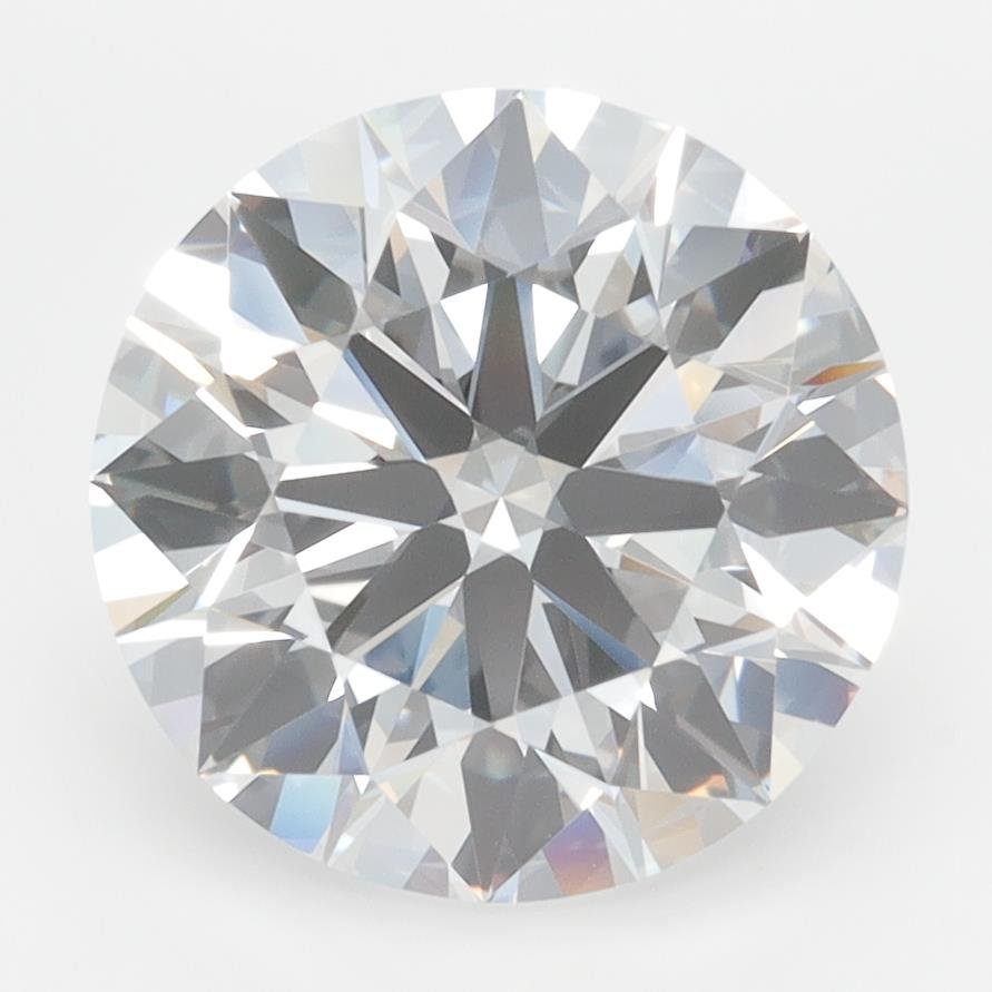 3.01ct D FL Rare Carat Ideal Cut Round Lab Grown Diamond
