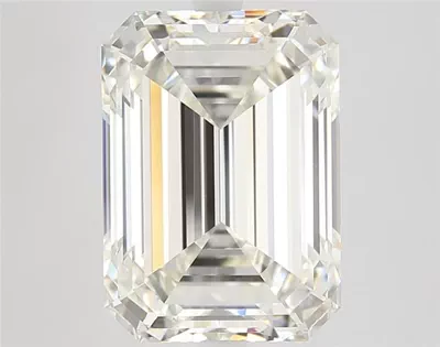 6.13ct I VVS1 Rare Carat Ideal Cut Emerald Diamond