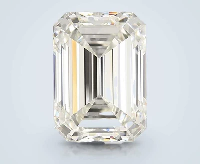 6.13ct I VVS1 Rare Carat Ideal Cut Emerald Diamond