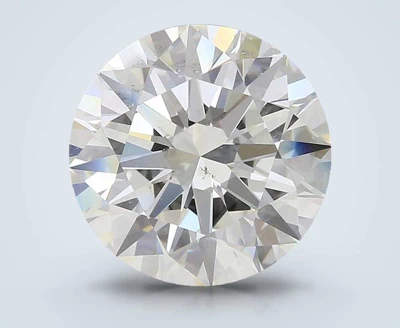 3.70ct J SI1 Rare Carat Ideal Cut Round Diamond