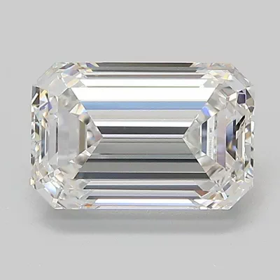2.01ct E VVS2 Excellent Cut Emerald Lab Grown Diamond