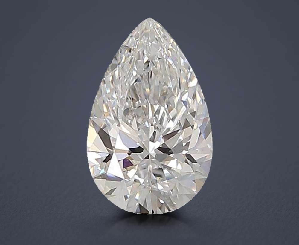 1.33ct D VS1 Rare Carat Ideal Cut Pear Lab Grown Diamond