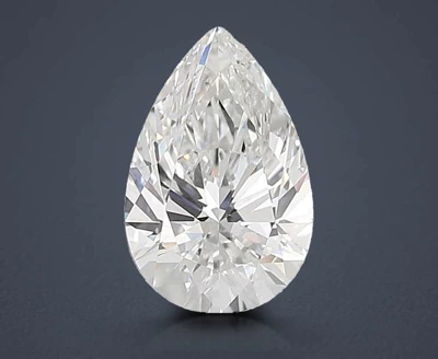 4.08ct E VVS2 Rare Carat Ideal Cut Pear Lab Grown Diamond
