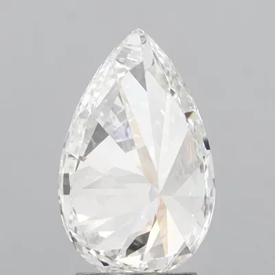 3.00ct F VVS2 Rare Carat Ideal Cut Pear Lab Grown Diamond