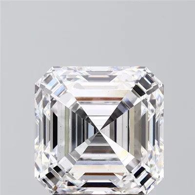 3.08ct E VS2 Rare Carat Ideal Cut Asscher Lab Grown Diamond