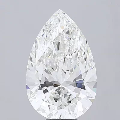 10.09ct F VVS2 Rare Carat Ideal Cut Pear Lab Grown Diamond