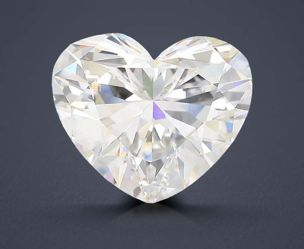 5.09ct E VVS2 Rare Carat Ideal Cut Heart Lab Grown Diamond