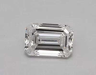 0.52ct D VVS1 Rare Carat Ideal Cut Emerald Lab Grown Diamond