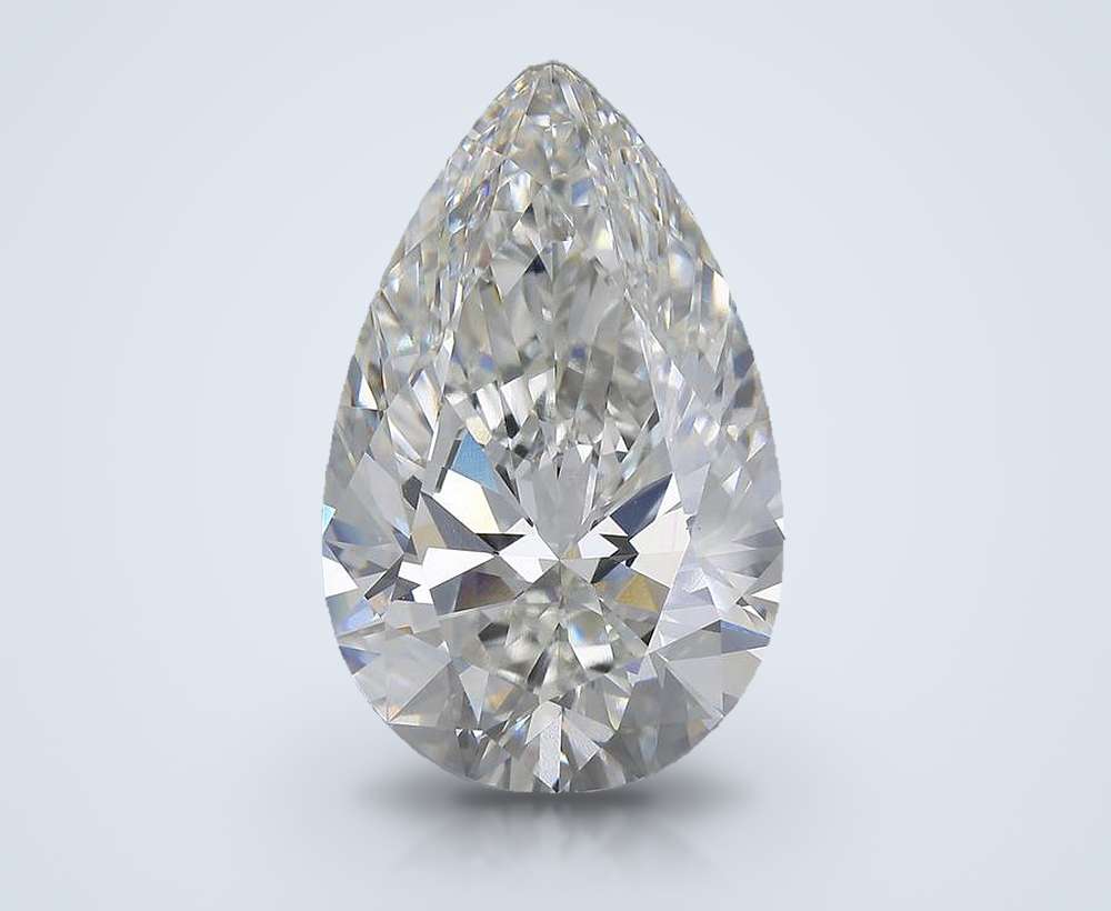 19.60ct G VS1 Rare Carat Ideal Cut Pear Lab Grown Diamond
