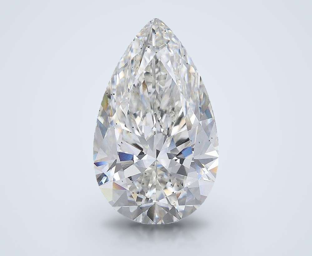 17.07ct F SI1 Rare Carat Ideal Cut Pear Lab Grown Diamond