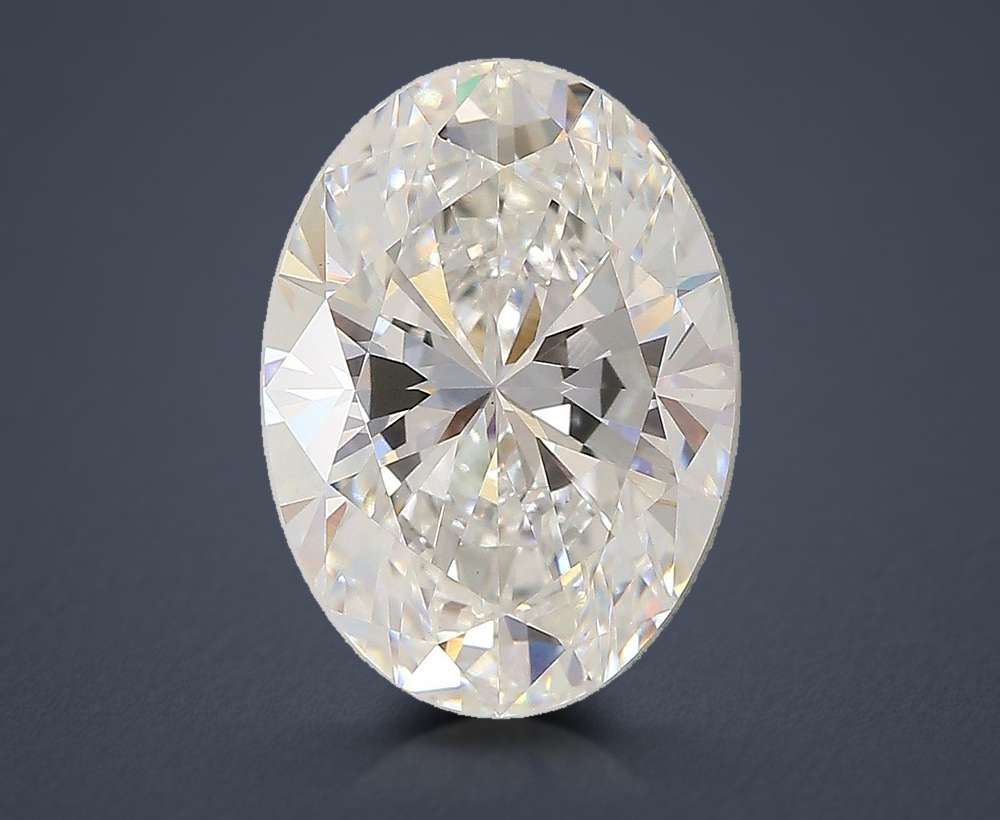 4.08ct E VVS2 Rare Carat Ideal Cut Oval Lab Grown Diamond