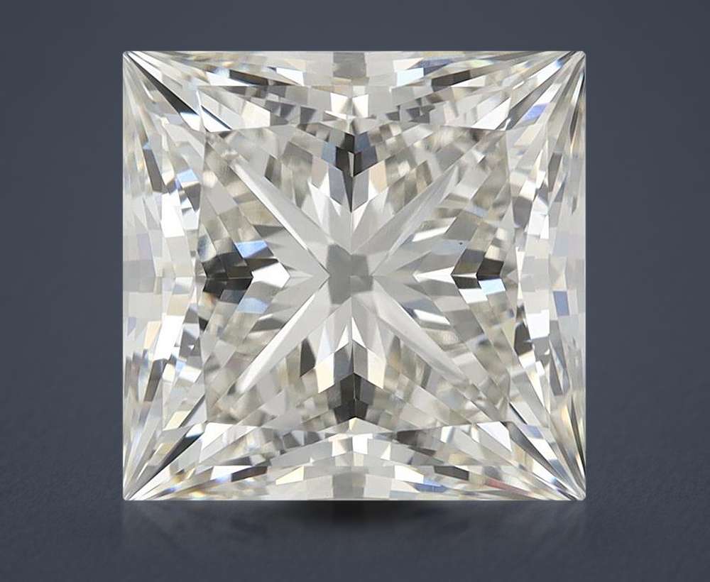 6.17ct H VS1 Rare Carat Ideal Cut Princess Lab Grown Diamond