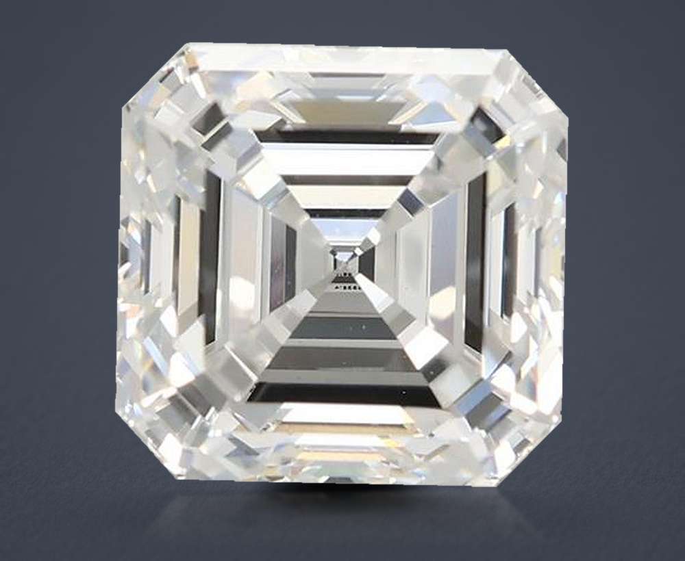 3.05ct F VVS2 Very Good Cut Asscher Lab Grown Diamond
