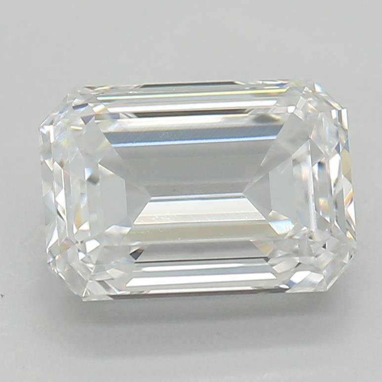1.05ct D VVS2 Rare Carat Ideal Cut Emerald Lab Grown Diamond
