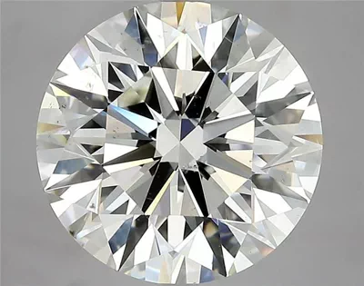 5.51ct I SI1 Rare Carat Ideal Cut Round Diamond