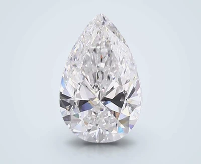 4.07ct E VVS2 Rare Carat Ideal Cut Pear Lab Grown Diamond