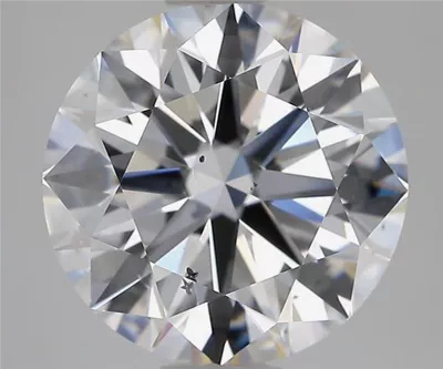 3.18ct D SI1 Rare Carat Ideal Cut Round Diamond