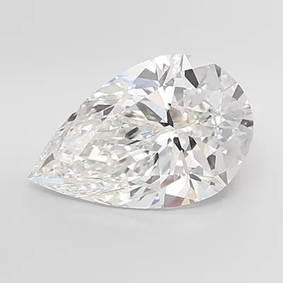 8.09ct E VVS2 Rare Carat Ideal Cut Pear Lab Grown Diamond