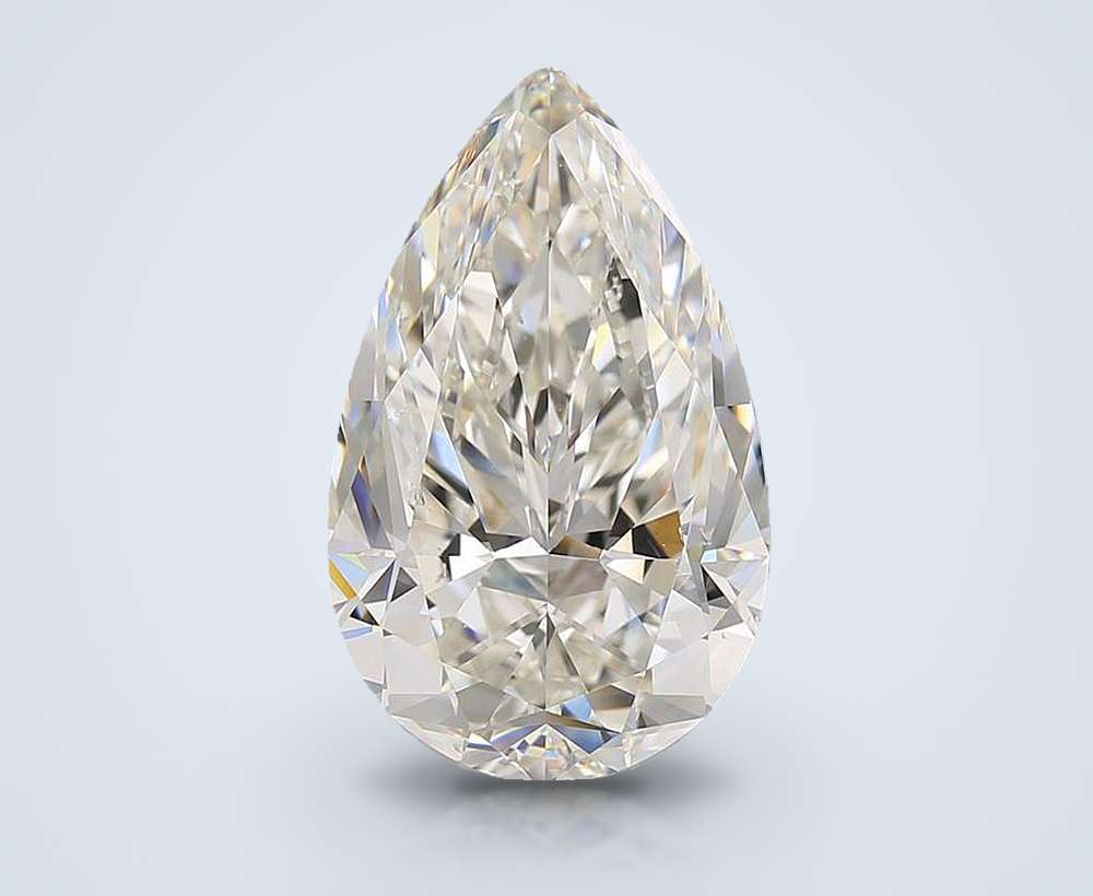 8.54ct J SI1 Rare Carat Ideal Cut Pear Diamond