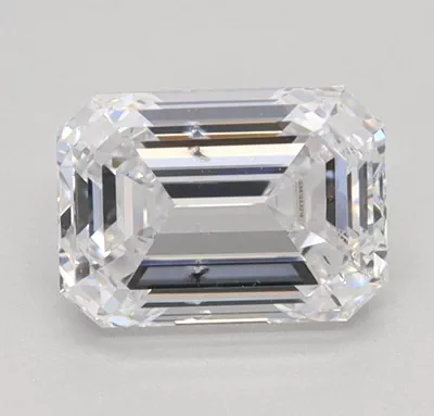 1.00ct D SI2 Excellent Cut Emerald Lab Grown Diamond