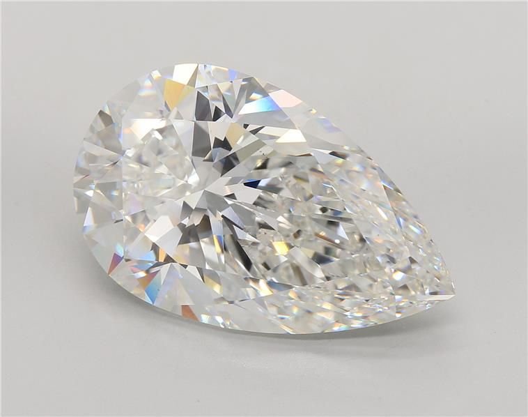 21.76ct F VS1 Rare Carat Ideal Cut Pear Lab Grown Diamond