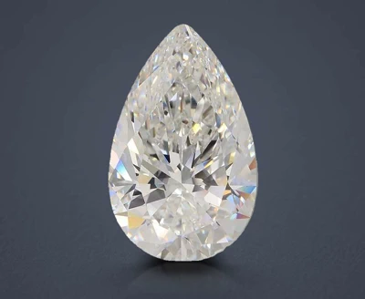 21.76ct F VS1 Rare Carat Ideal Cut Pear Lab Grown Diamond
