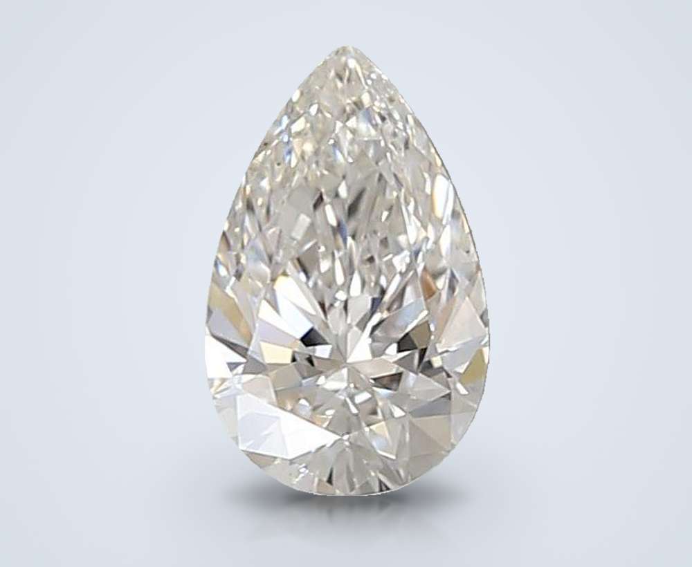 0.91ct F VS1 Rare Carat Ideal Cut Pear Lab Grown Diamond