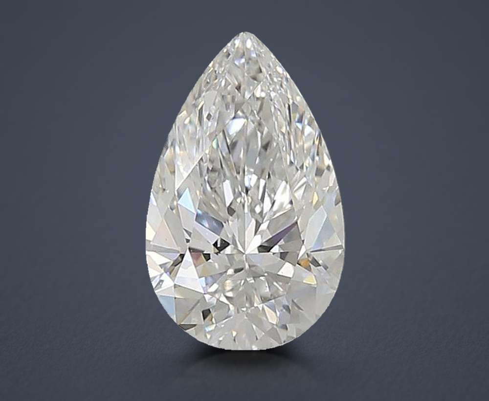1.74ct D VS1 Rare Carat Ideal Cut Pear Lab Grown Diamond