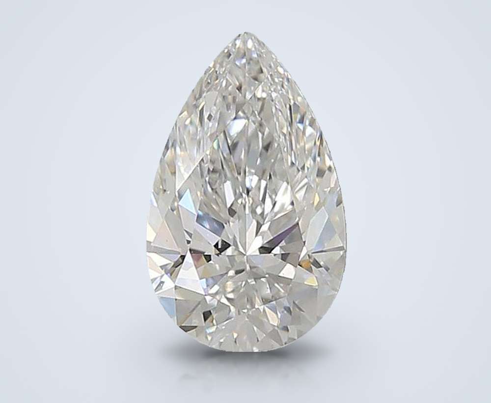 1.74ct D VS1 Rare Carat Ideal Cut Pear Lab Grown Diamond