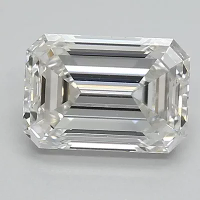 1.10ct F VVS1 Rare Carat Ideal Cut Emerald Lab Grown Diamond