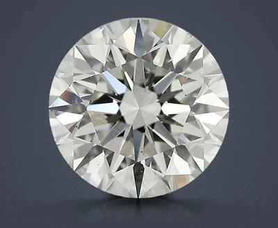 3.13ct J SI1 Rare Carat Ideal Cut Round Diamond