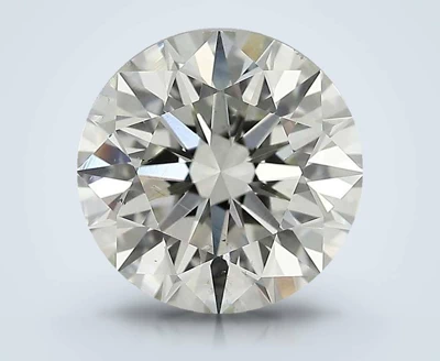 3.13ct J SI1 Rare Carat Ideal Cut Round Diamond