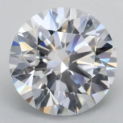 3.01ct D VS1 Rare Carat Ideal Cut Round Lab Grown Diamond